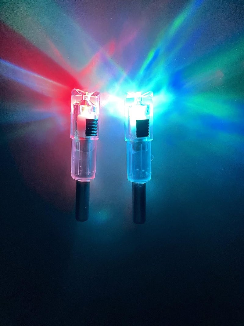 DEEPOWER Store Lighted Nocks for Crossbow Bolts 6-Pack Arrow Nocks for .300"/7.62mm Inside Diameter with ON/Off Switch Archery Nocks for Archery Hunting - Image 4